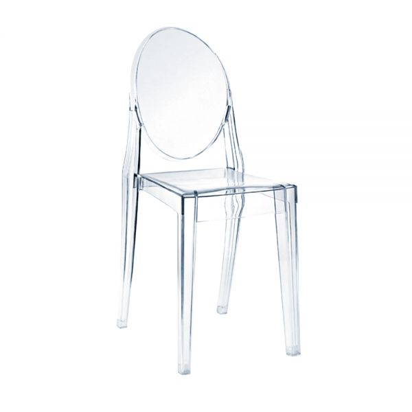 Conjunto Cadeiras sem braço invisible/ Louis Ghost / Sofia