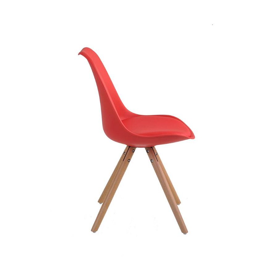 Cadeira by Saarinen Wood / Leda Assento Estofado