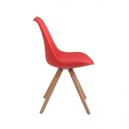 Cadeira by Saarinen Wood / Leda Assento Estofado